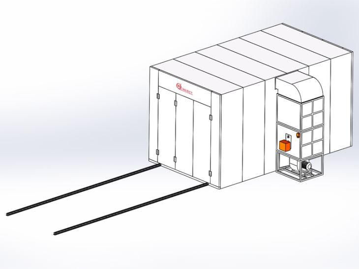 info-1-1 Powder Coating Gas Oven